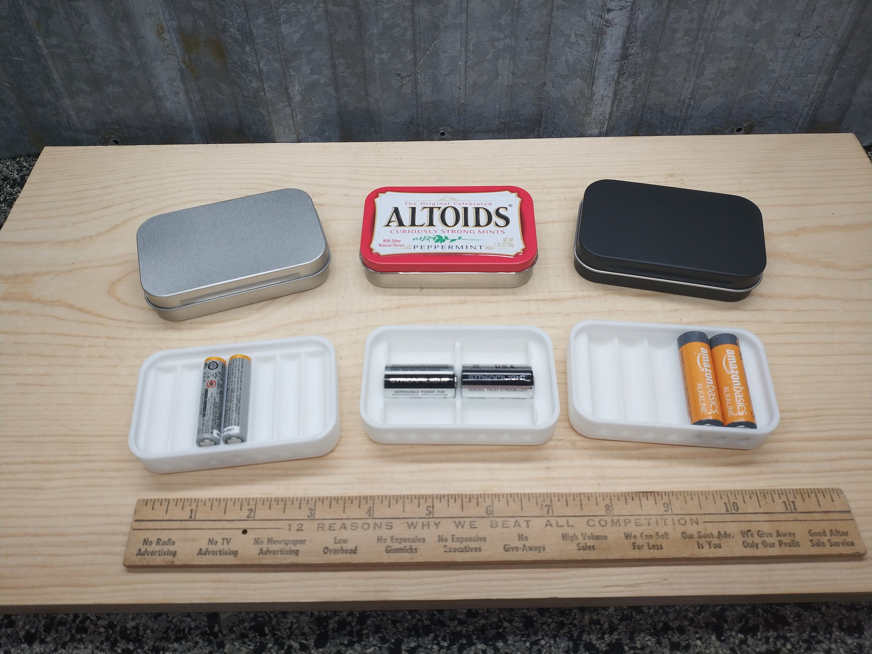 Seven Star Altoids SMALLS Tin Tray Divider Insert Organizer Art Palette  Bugout Pill Box Gift Idea 1 Slot, 2 Slot, 3 Slot, 4 Slot or 6 Slot 