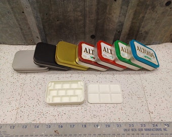 Altoids Tin Watercolor Palette Insert: 10 Half-Pan Slots + 6 Top Slots