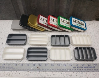 Seven Stars Altoids Tin Insert 3D Printed Organizer - 2 Slot, 3 Slot, 4 Slot, 5 Slot - White or Silver