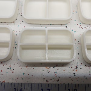 Seven Star SMALLS Altoids Tin Insert Organizer – 1 Slot, 2 Slot, 3 Slot, 4 Slot, 6 Slot - White 4 Slot White