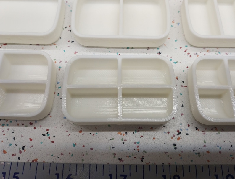 Seven Star SMALLS Altoids Tin Insert Organizer – 1 Slot, 2 Slot, 3 Slot, 4 Slot, 6 Slot - White 4 Slot White