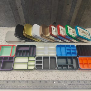 Lot of 10 #7 Seven Star Altoids Tin Tray Insert Organizer