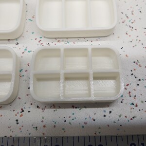 Seven Star SMALLS Altoids Tin Insert Organizer – 1 Slot, 2 Slot, 3 Slot, 4 Slot, 6 Slot - White 6 Slot White
