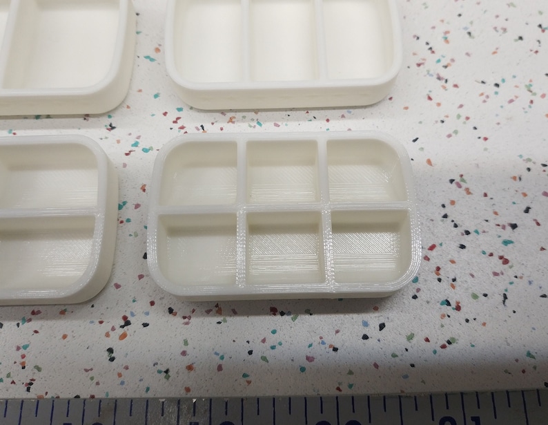 Seven Star SMALLS Altoids Tin Insert Organizer – 1 Slot, 2 Slot, 3 Slot, 4 Slot, 6 Slot - White 6 Slot White