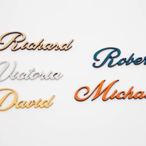 Custom wooden names, wood place cards. Place names setting, wooden table names. Name place cards wedding