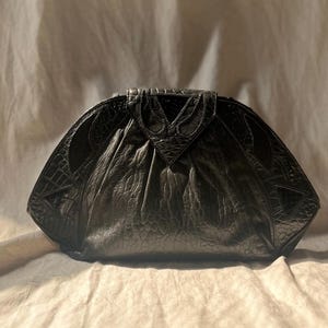 Genuine leather clutch | Soft clutch | Leather shoulder bag | Vintage leather purse