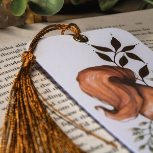 Personalized fox bookmark with tassel, personalized gifts for book lovers, watercolour fox art bookmark, bookmark with name, book worm gift zdjęcie 5