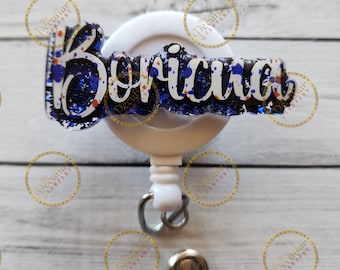 Red, White, and Blue Boricua Splatter Badge Reel