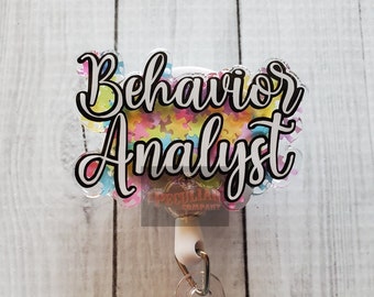 BCBA Badge Reelboard Certified Behavior Analyst Badge Reelsbehavior Analyst  Badge Reels 