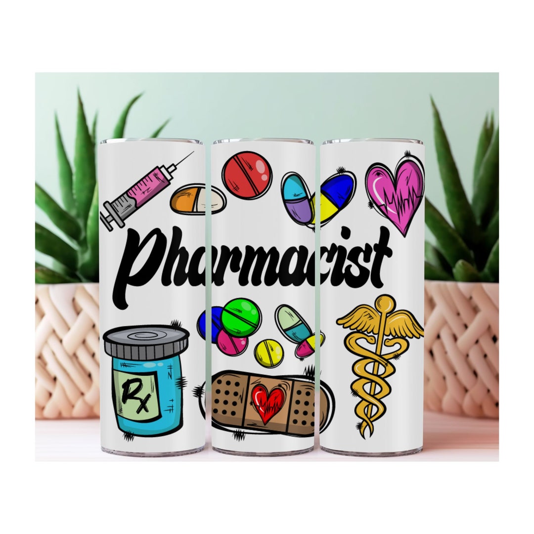 Pharmacist 20 Oz Tumbler Pharmacy Design, Pharmacist Gifts, Pharmacy