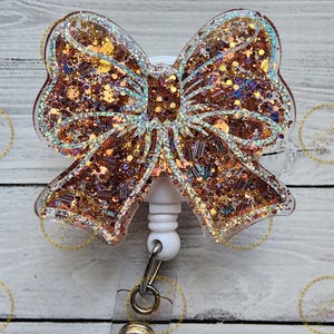 Twinkle Bow Badge Reel, Ausweisrolle, Krankenschwester Ausweisrolle, Arbeit Ausweisrolle, Geschenkideen, für sie, hübsche Schleife Abzeichen