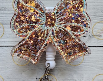 Portabadge Twinkle Bow: Portabadge da infermiera con glitter