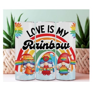Love is My Rainbow 525 ml Becher, LGBTQIA, Zwerge, Pride, Pride Month