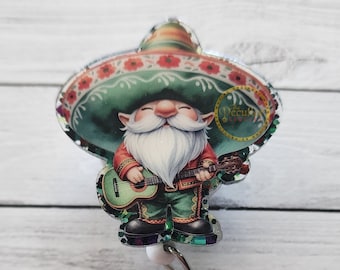 Mariachi Gnome Badge Reel: Mexican Pride, Cinco de Mayo Gift
