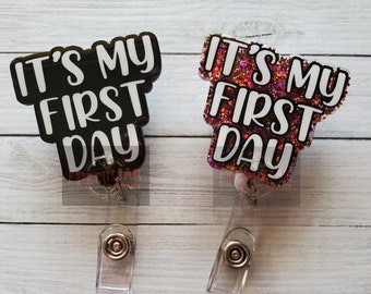 It's My First Day Glitter Badge Reel: Healthcare, Retail