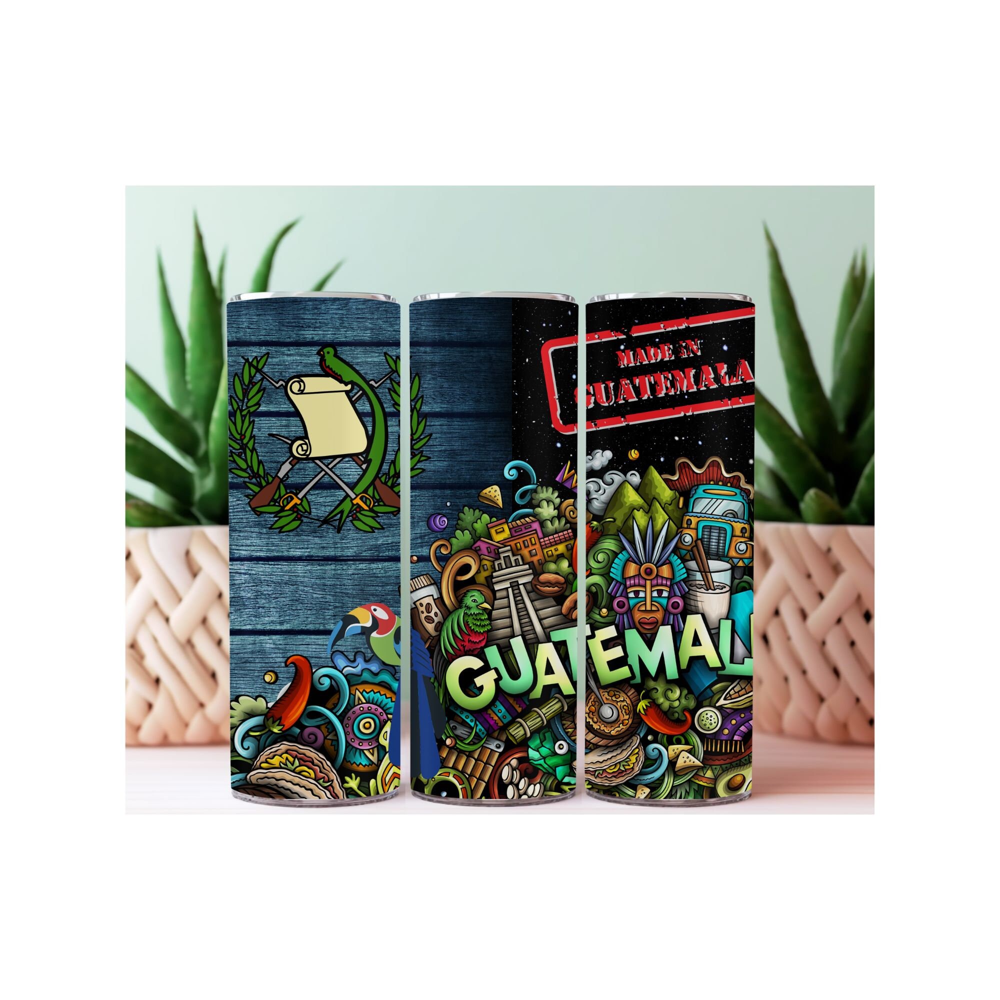 Guatemala 20 oz Tumbler, Latino America, for Latinx, for Latina, Chapin, Chapina, Guatemaltecos, birthday gift, graduation gift