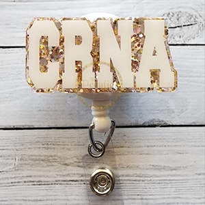 CRNA (Certified Registered Nurse Anesthetist) Badge Reel, RN, Nursing, Nurse