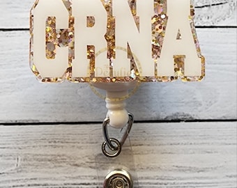 CRNA (Certified Registered Nurse Anesthetist) Badge Reel, RN, Nursing, Nurse