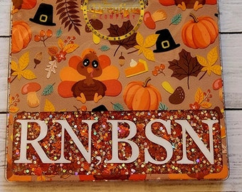 Turkey Thanksgiving Badge Buddy (Variety of Sizes), fall badge buddy, seasonal badge buddy, gift ideas, cute badge buddy, autumn badge buddy