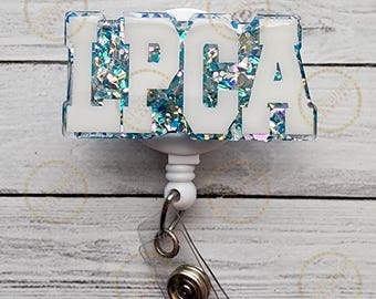 LPCA-badgehaspel: glitter acryl, cadeau voor geestelijke gezondheidsadviseur