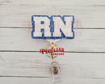 Porta badge per infermieri: porta badge in acrilico glitterato