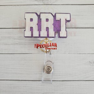 Bobine d&#39;insigne RRT, porte-badge, inhalothérapeute, inhalothérapeute autorisé, cadeau de la semaine d&#39;appréciation RT