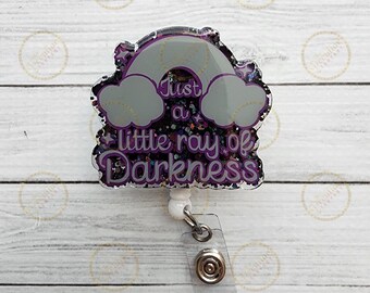 Ray of Darkness Badge Reel: Wednesday Inspired, Holographic Glitter