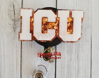 ICU Badge Reel (Variety of options), Intensive Care Unit, RN, Nurses, Appreciation week, Critical care, badge holder