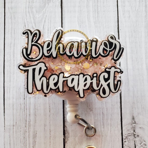 Behavior Therapist Badge Reel, Badge Holder, ABA, BCBA, Therapy 