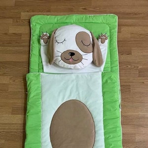 Sac de couchage animal pour enfants, tapis de sieste personnalisé pour chien, sac de couchage confortable pour garderie, tapis de sieste pour enfants, maternelle