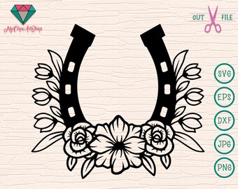 Download Floral Horseshoe Etsy