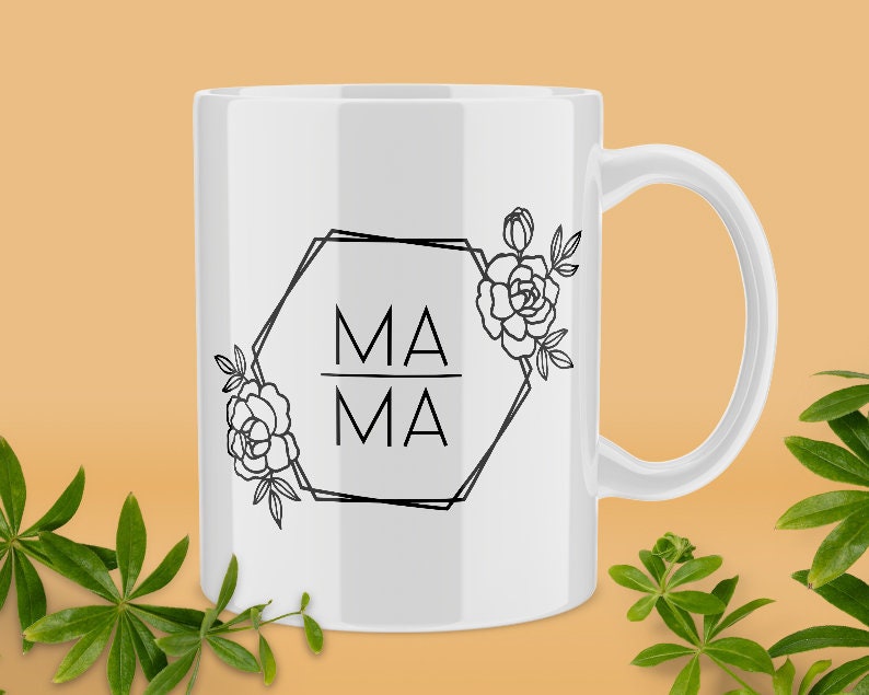 Download Mama floral hexagon Mama svg Mama clipart Mama hexagon svg ...
