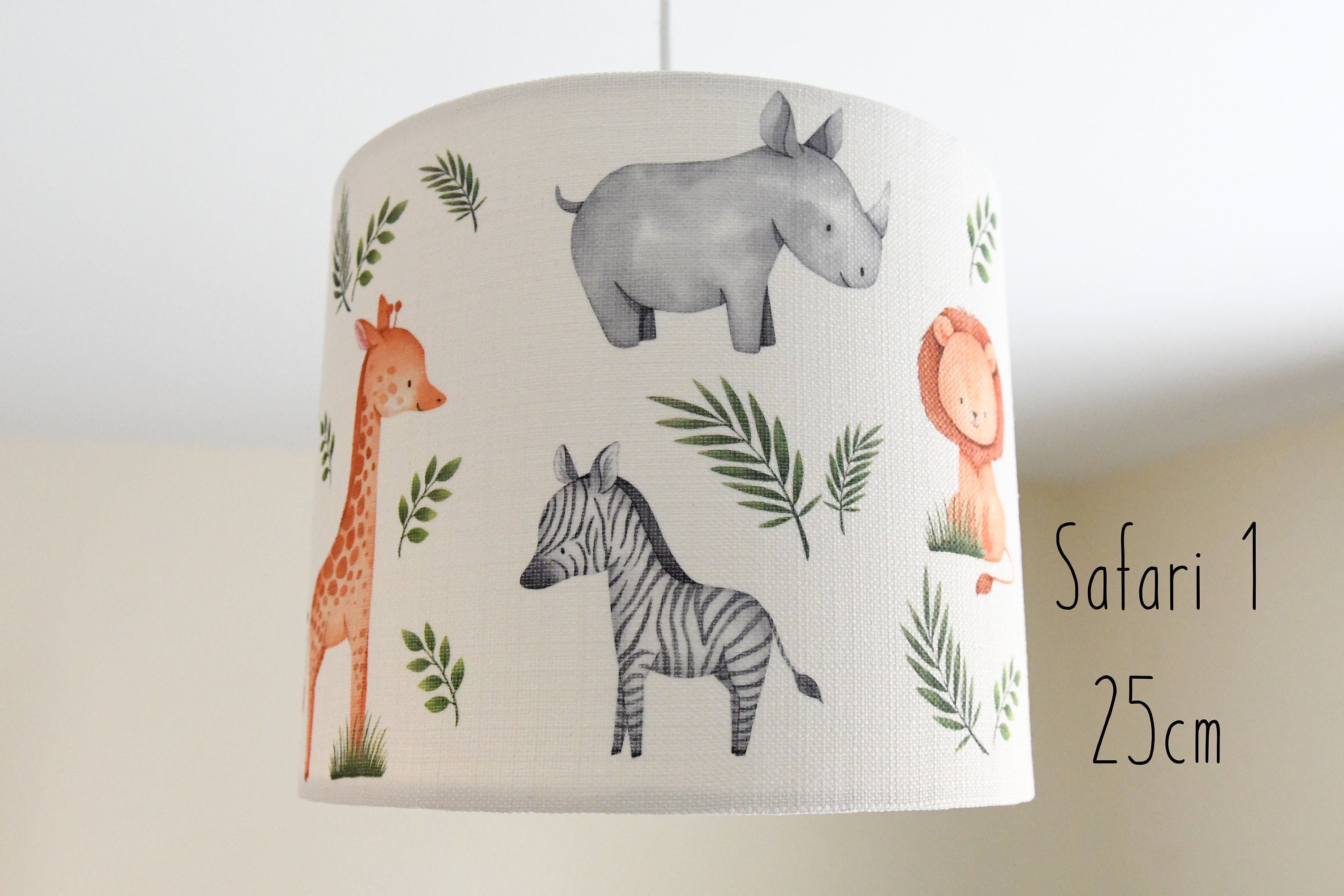 Safari Lampshade Nursery Safari Lampshade Safari Nursery Etsy UK