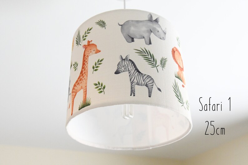 Safari Lampshade Nursery Safari Lampshade Safari Nursery Etsy UK