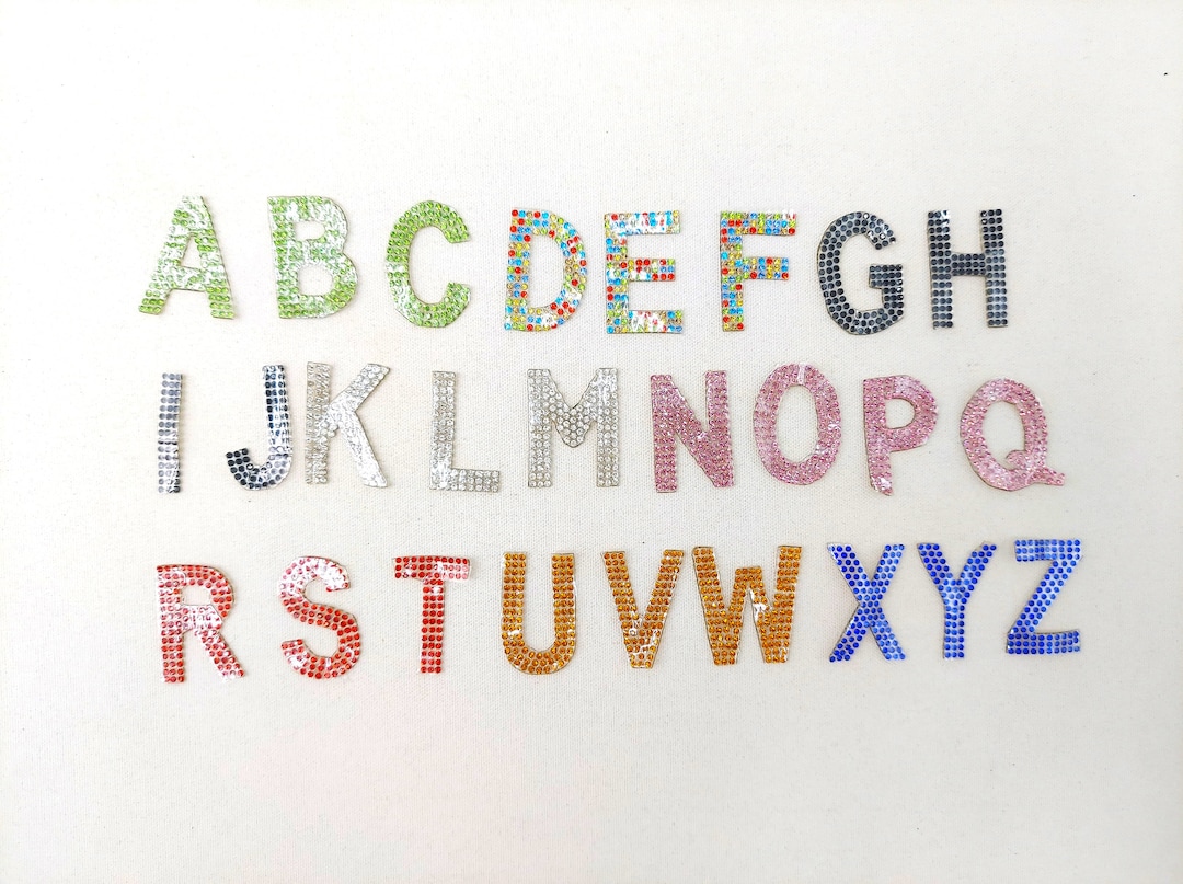 Multiple Leters 1.5 Inch Rhinestone Letters - Multiple Colors - Etsy
