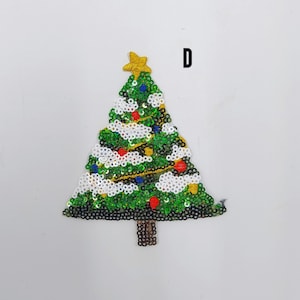 Pins/Appliqué Broche Sapin De Noël à Paillettes - 3.5 X 3 Pouces - Occasion