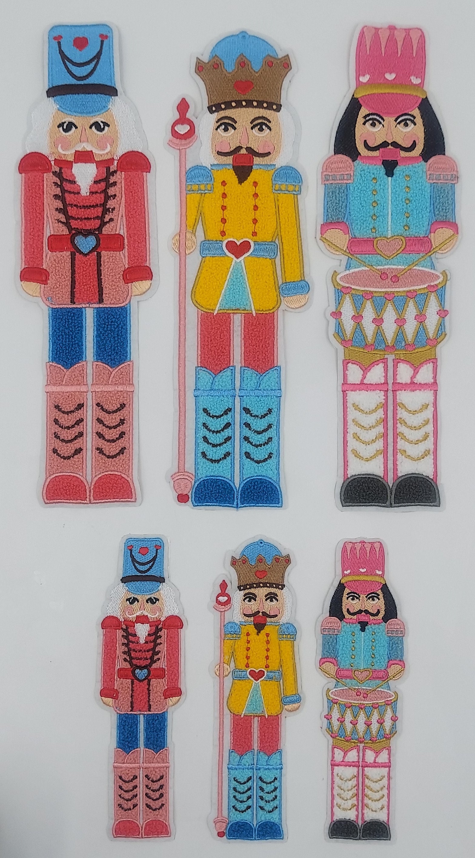 Embroidery and Chenille Nutcrackers - Ships from USA