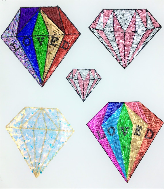 Toppe con paillettes e diamanti colorati Spedizioni dagli Stati