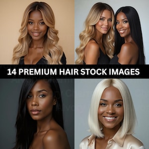 Professional Hair Stock Photos for Branding, High-Quality Images with Melanin Models and Diverse Hairstyles for Websites & Social Media