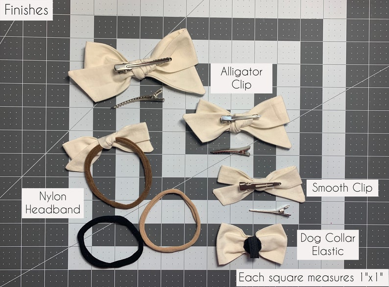 Mustard Linen Hand Tied Hair Bow