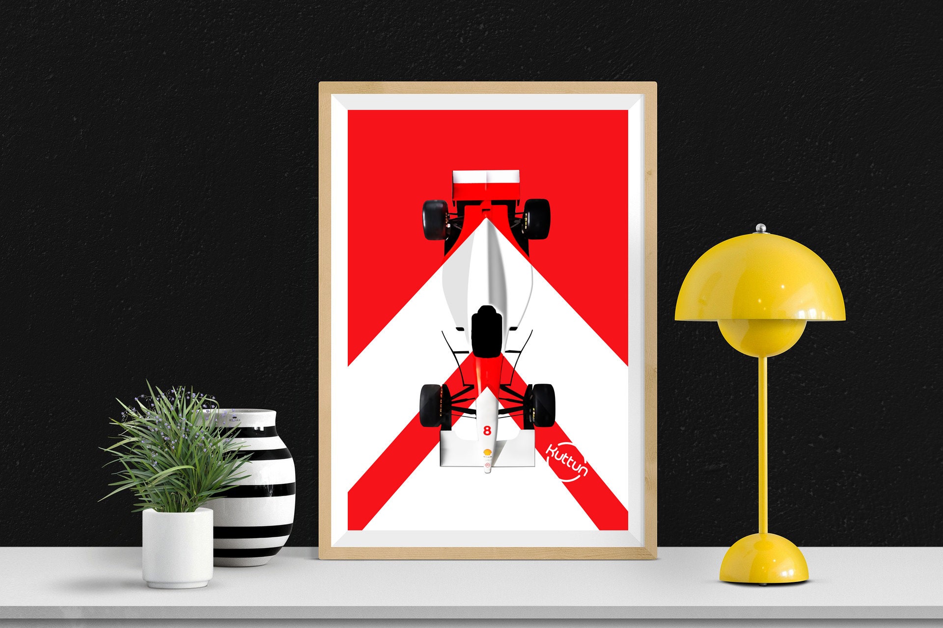 Ayrton Senna Race Car Livery Illustration Printed Poster. Old - Etsy