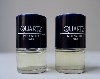 Vintage Quartz miniature eau de parfum Fragrance For Woman 6ml / 0.20 fl oz small  French France collectable perfume