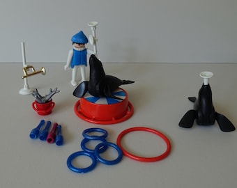 PLAYMOBIL ZOO SAFARI 3145 Vintage Playset Animal People RARE Incomplete