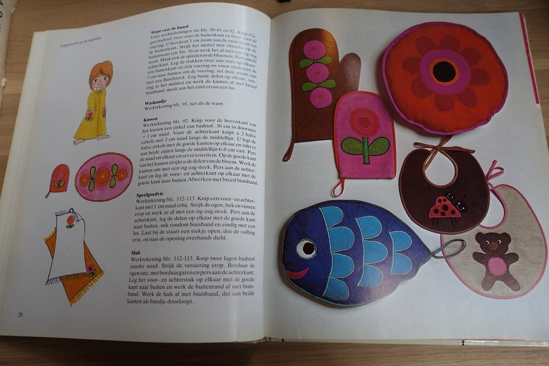 Scandinavian book Danish Lis Paludan 1973 Dutch edition applikeren en borduren 1970s embroidery DIY craft book retro flower power image 5