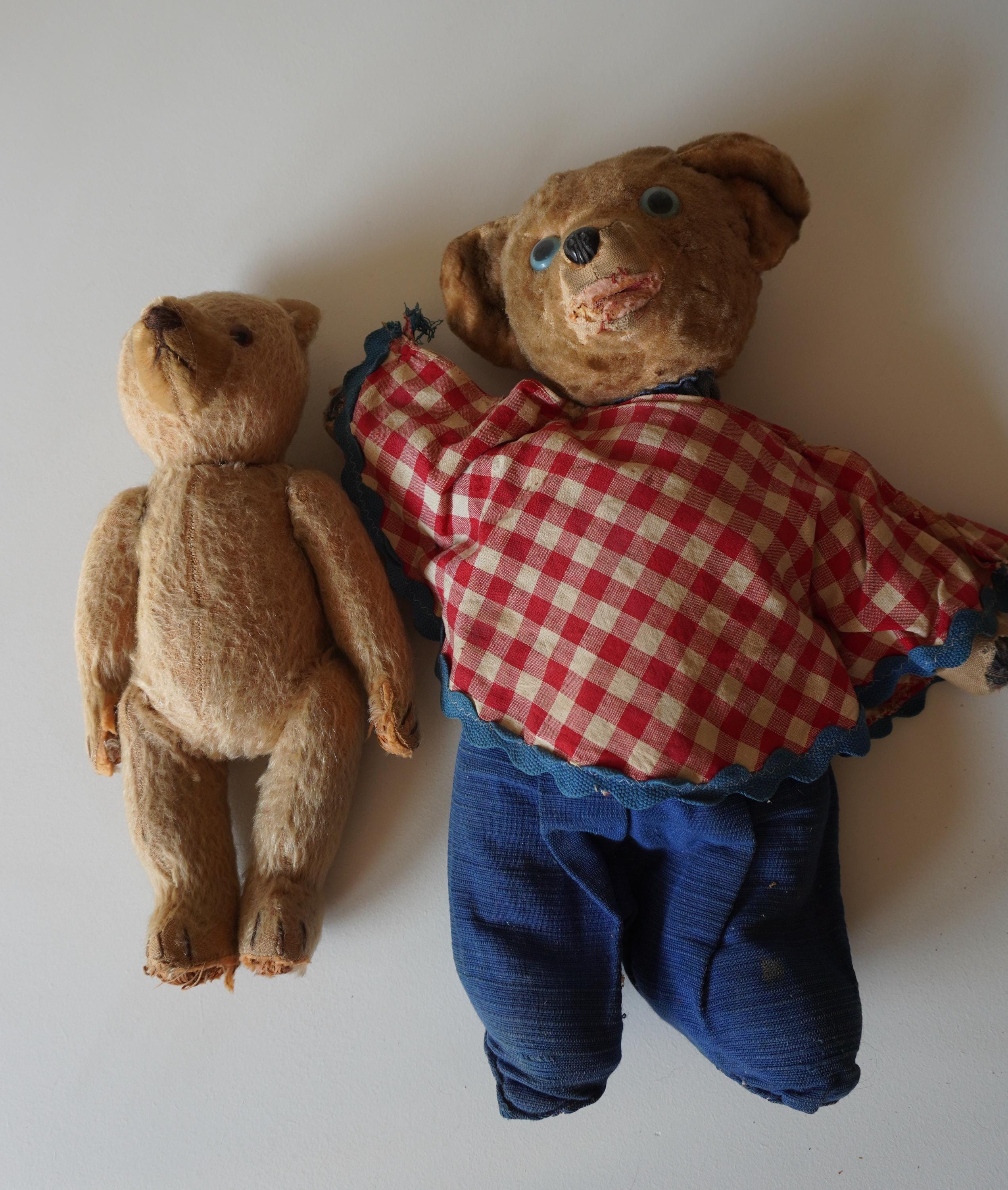 Antique straw filled teddy bear - Etsy 日本