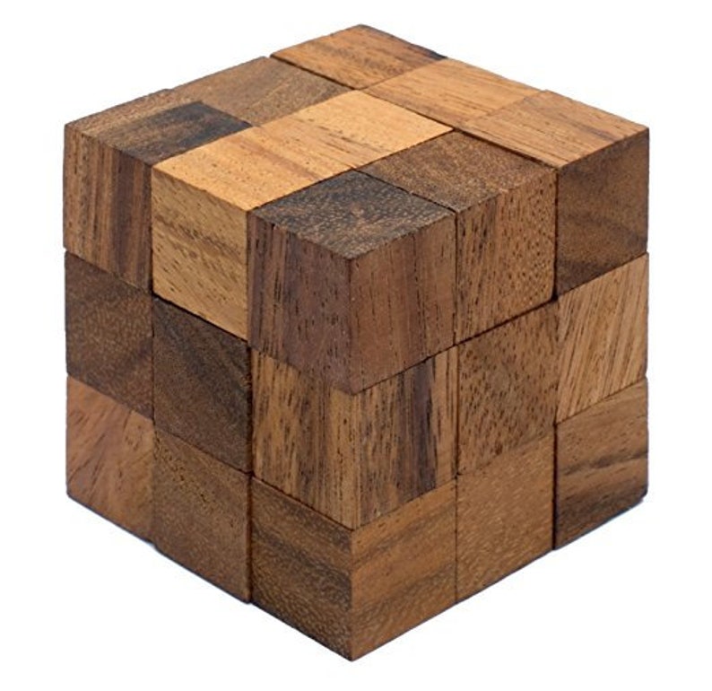 Snake Cube Twist Wooden Puzzle for Adults Handmade Eco Etsy