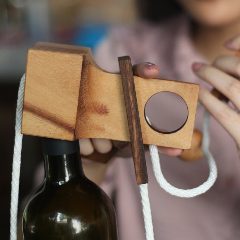 Wine Challenge Deluxe Wine Bottle Puzzle Gift Bottle Lock Etsy