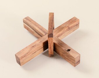 Handmade Wooden Puzzle: Da Vinci Helicopter Brainteaser Game