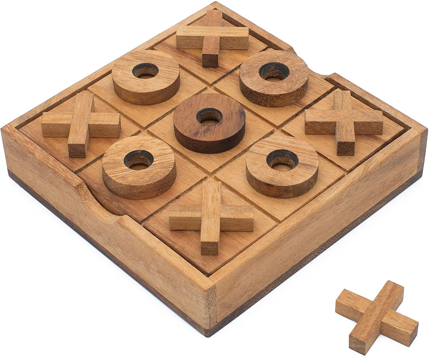 Extreme Tic Tac Toe game wood wooden 3x3 4x4 5x5 26 pieces Tik Tak Dough