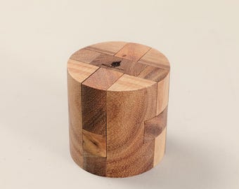 Powder Keg Wooden Puzzle: 3D Brain Teaser STEM Toy